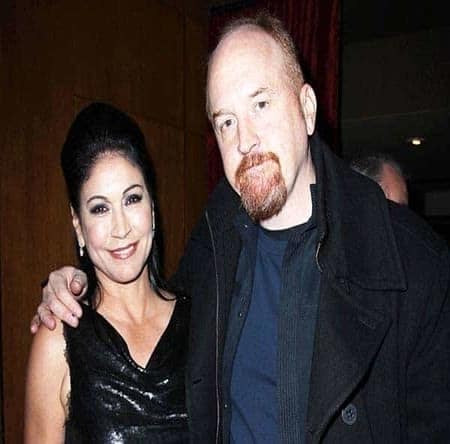 Louis Ck with wife Alix Bailey